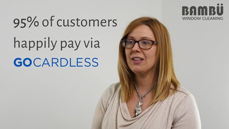 95% of customers happily pay via go cardless